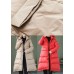 Khaki Casual Duck Down Down Jacket Hooded Winter